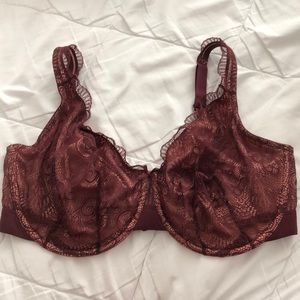 Cacique Lace Full Coverage Unlined Bra 40DDD